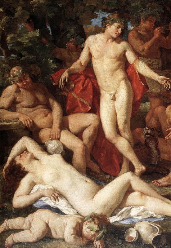 POUSSIN, Nicolas Midas and Bacchus (detail) ag Germany oil painting art